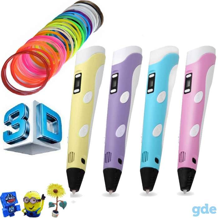 3D ручка 3d pen-2 с LCD дисплеем, фотография 1
