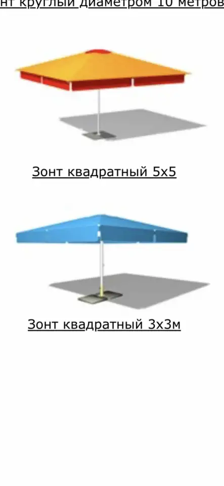 Зонт садовый 5х5, фотография 3
