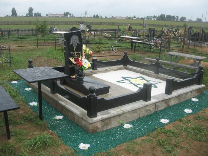 Памятники, ограды, плитка, цветной щебень в Могилеве, фотография 4