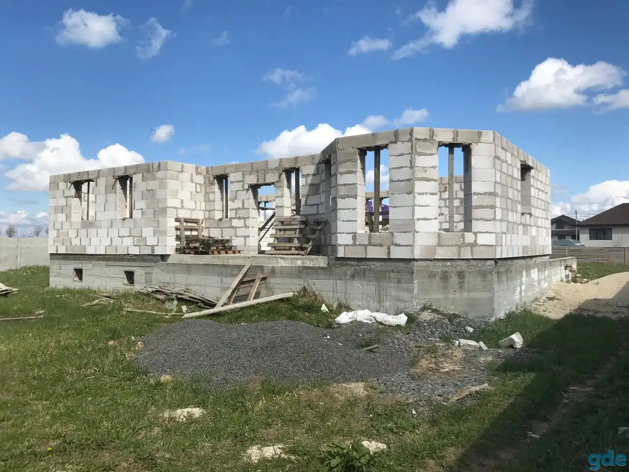 Участок с коробкой, Красный маяк, Покалюбичский с/с, ул.Юбилейная, фотография 6