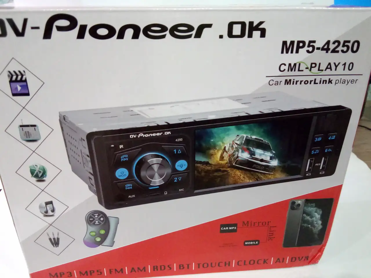 Автомагнитола DV-Pioneer.ok MP5-4250 блютуз, фотография 3