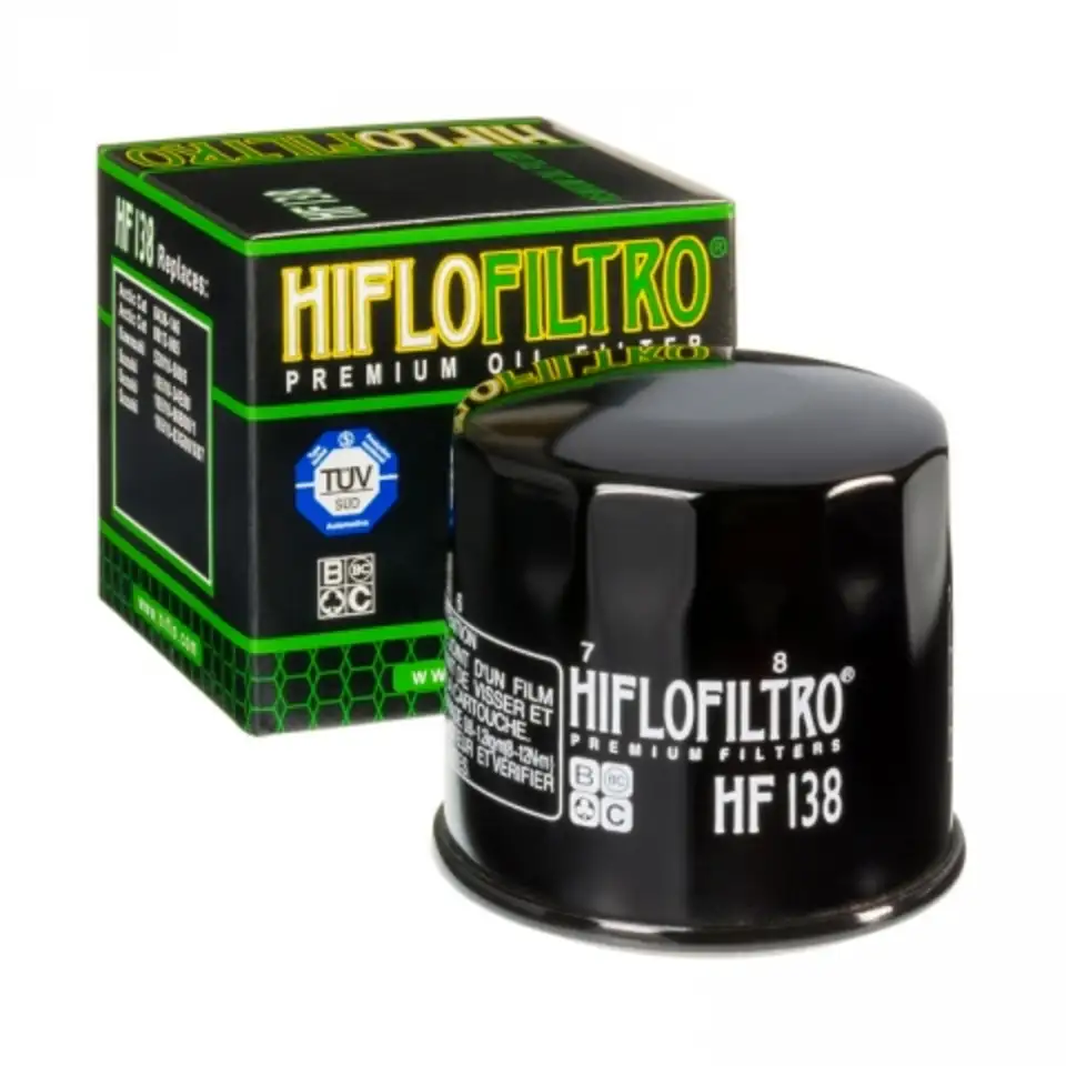 Фильтр масляный hiflofiltro hf138 для мотоциклов, фотография 1
