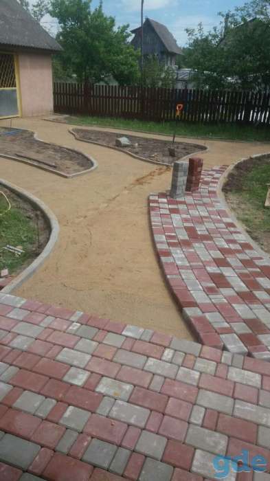 Укладка тротуарной плитки, фотография 1