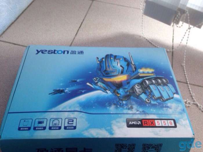 Видеокарта yeston amd rx 550 4gb, фотография 1