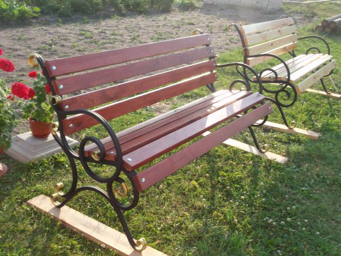 Продам скамейки садовые новые 1 5 м, фотография 1