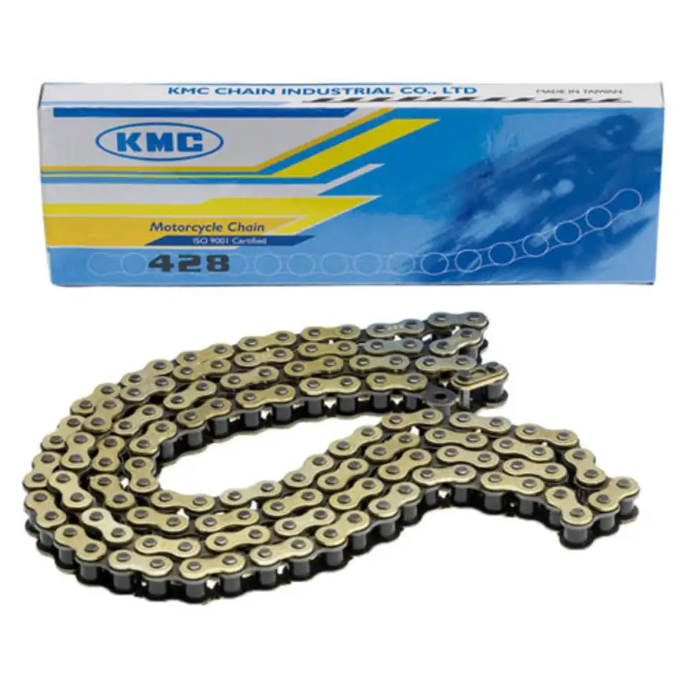 Усиленная цепь kmc 428 120l золотая, фотография 1