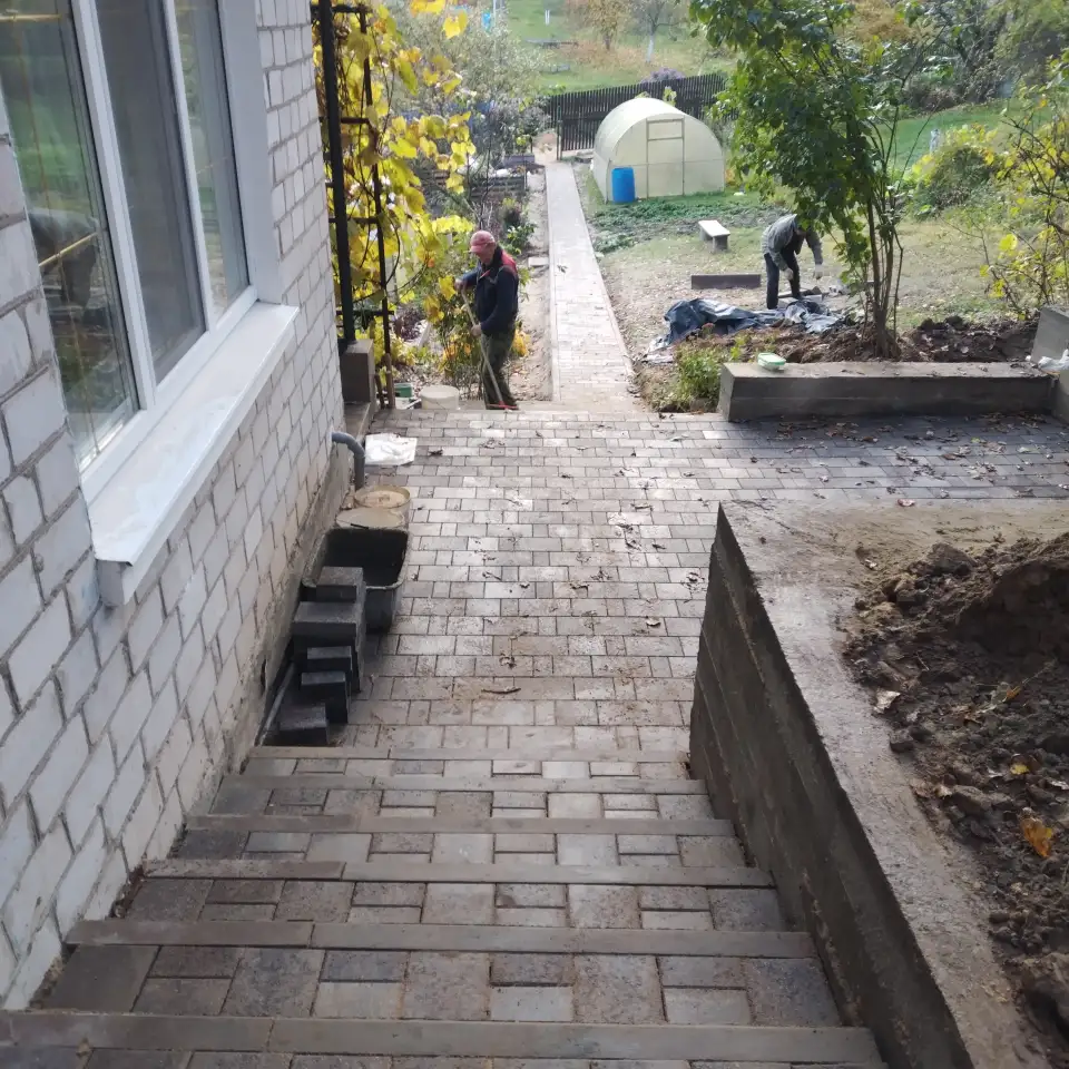 Укладка тротуарной плитки, фотография 6