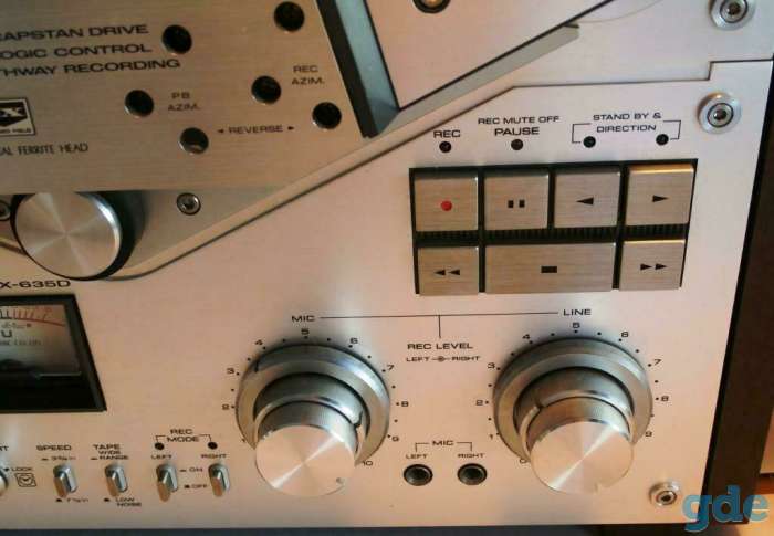 Японский катушечный стерео магнитофон Akai GX-635D, фотография 3