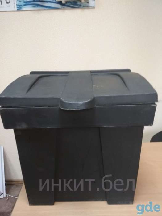 Пластиковый ящик для песка и соли 150 л. черный, фотография 1