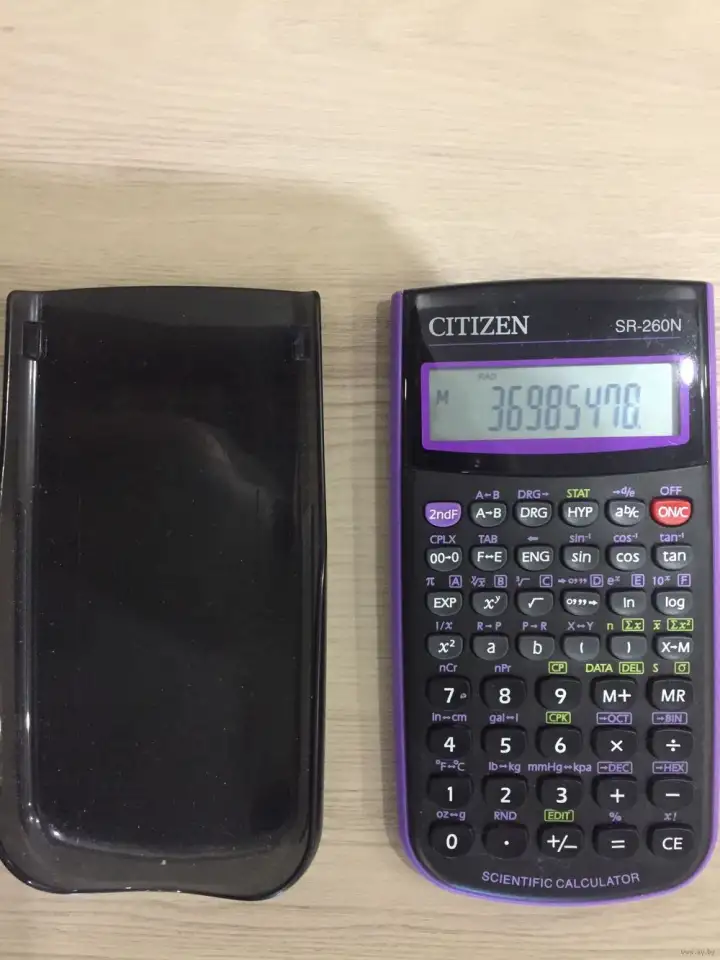 Калькулятор CITIZEN SR-260N черный - 40 руб., фотография 1