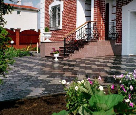 Укладка тротуарной плитки, фотография 1