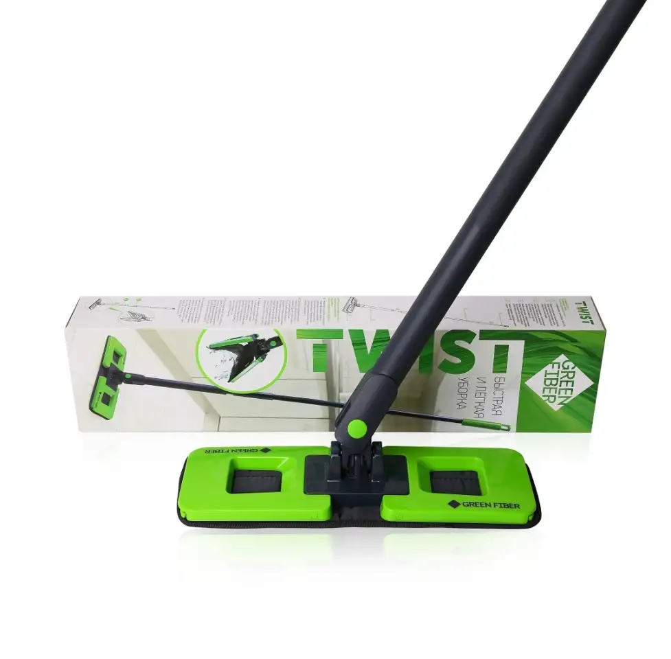 Швабра с отжимом Green Fiber TWIST, фотография 1