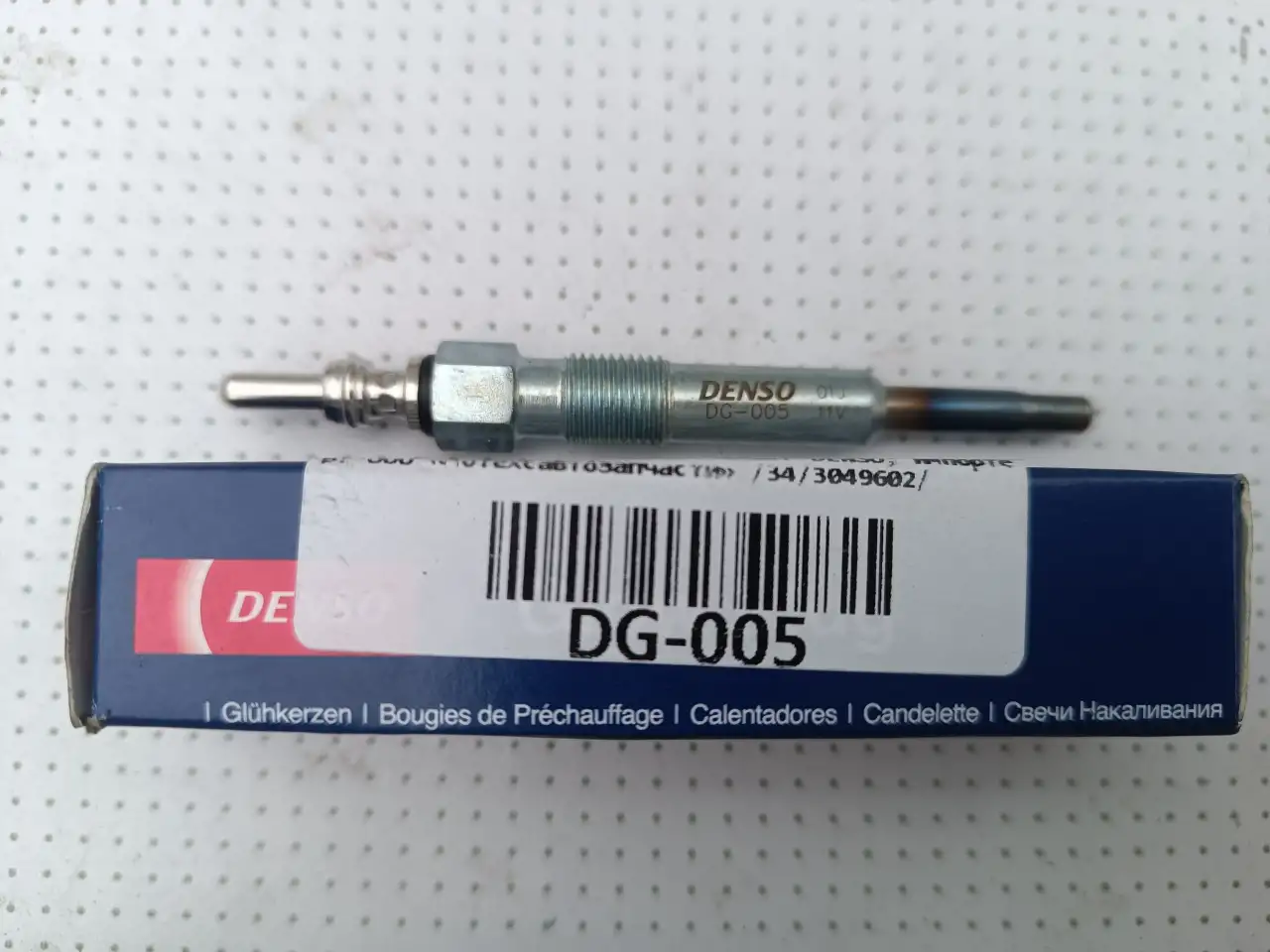 Свеча накаливания 11V M10/1 Denso DG-005 original plug, фотография 3