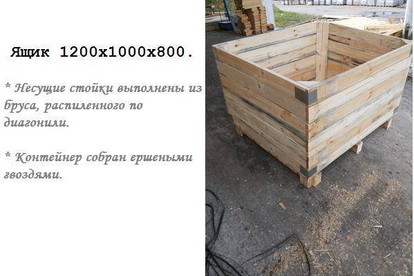 Деревянные контейнера для яблок, фотография 2