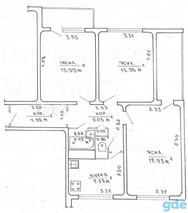Продажа 3-х комнатной квартиры, г. Минск, ул. Жудро, дом 71, фотография 8