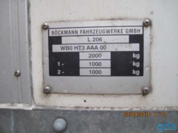 Прицеп изотермический BOECKMANN 6115, фотография 5