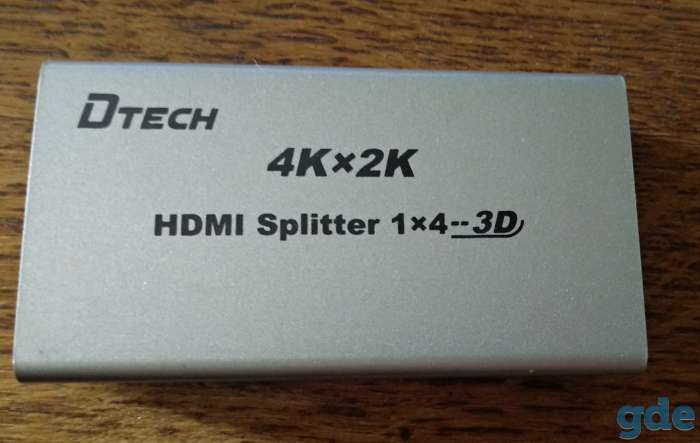 Продам HDMI splitter (разветвитель) на 4 порта 4k×2k (1HDMI вход на 4 HDMI выхода), фотография 4