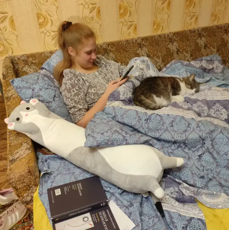 Мягкая игрушка Кот-Батон, фотография 9