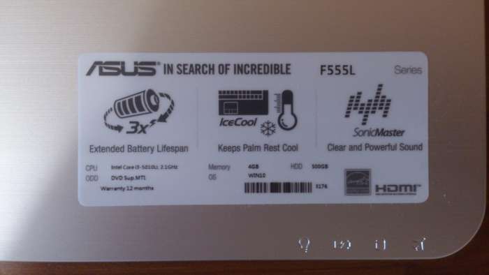 Asus F555LA-AB31 15.6-Inch Laptop, фотография 4
