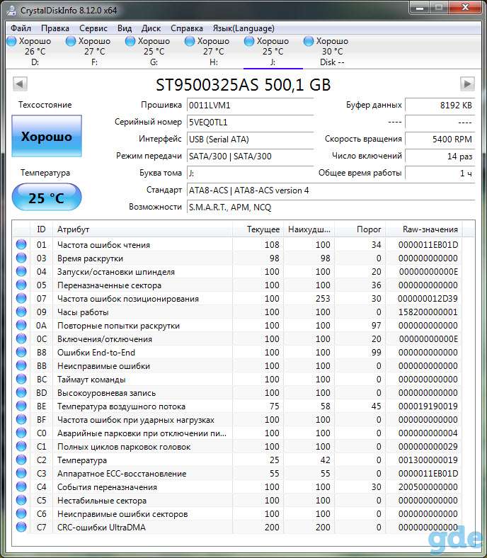Новый жёсткий диск для ноутбука 500 Гб 5400 RPM 8 Мб, фотография 1