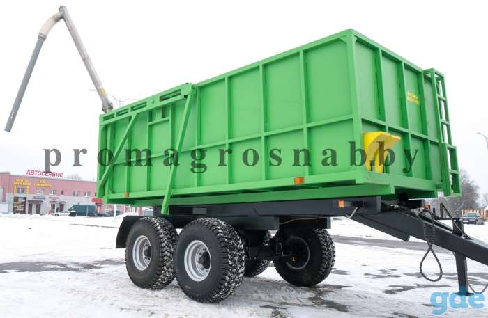 Полуприцепы тракторные ПСТ-9; ПСТ-12; ПСТ-18 с загрузчиком Т-458 из нержавеющей стали, фотография 4
