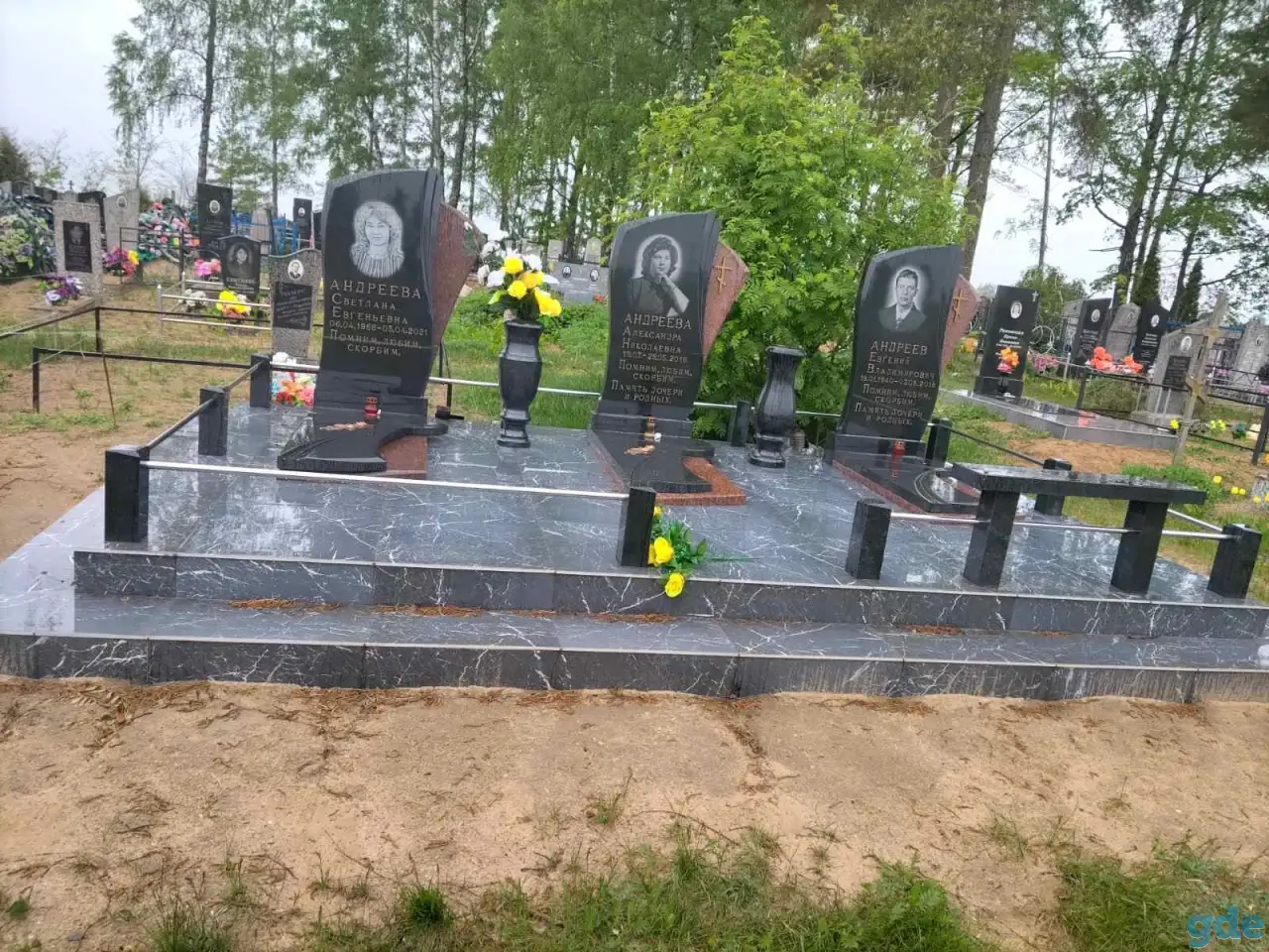Памятники из гранита Слуцк, Солигорск, фотография 6