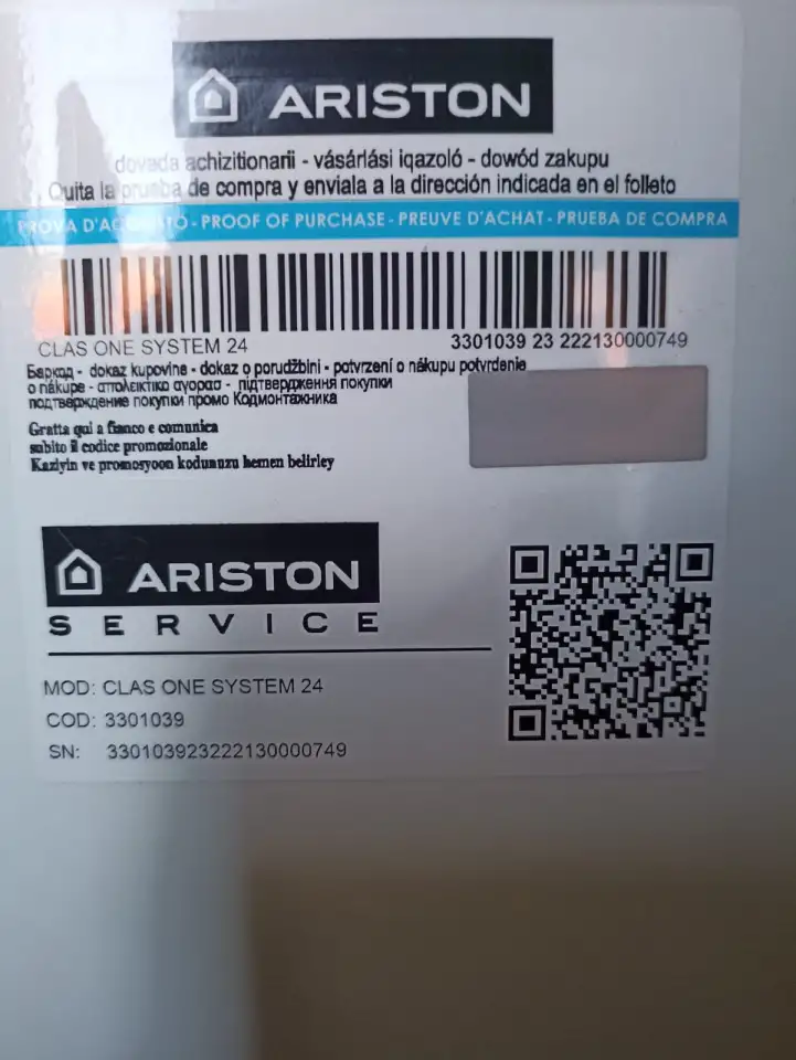 Газовый котел Ariston CLAS ONE SYS 24 RDC, фотография 8