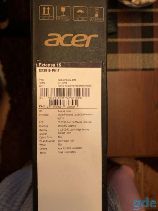 Acer Extensa 15(Ex2519-P517)НОВЫЙ, фотография 1