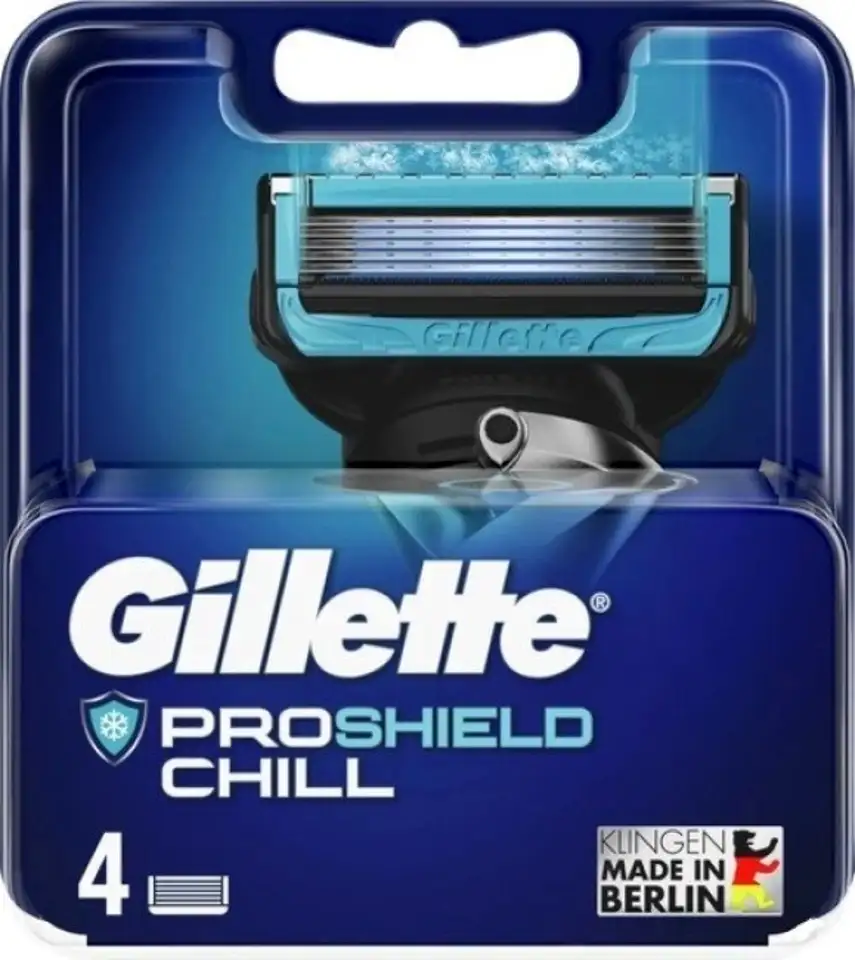 Сменные кассеты для бритья gillette fusion5 proshield chill (4 шт), фотография 1