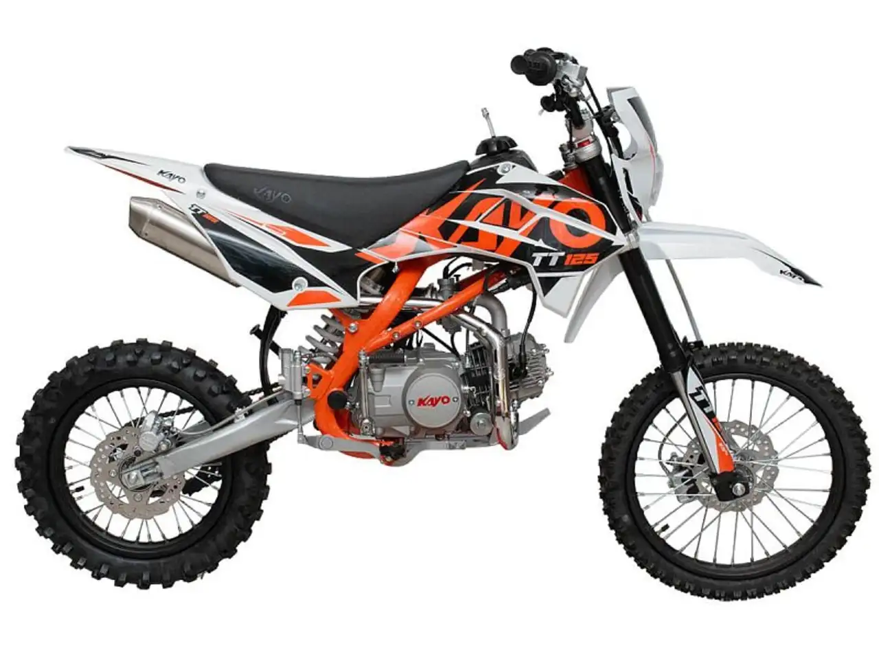 Питбайк kayo basic k125em 17/14 krz (механ. сцепл., эл. стартер 2024, фотография 1