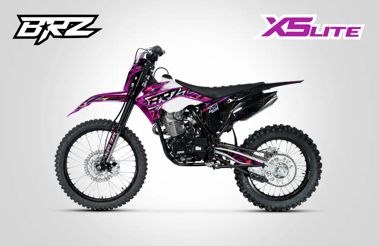 Мотоцикл brz x5 lite 21/18 (165fmm, 2022 г.) purple, фотография 3