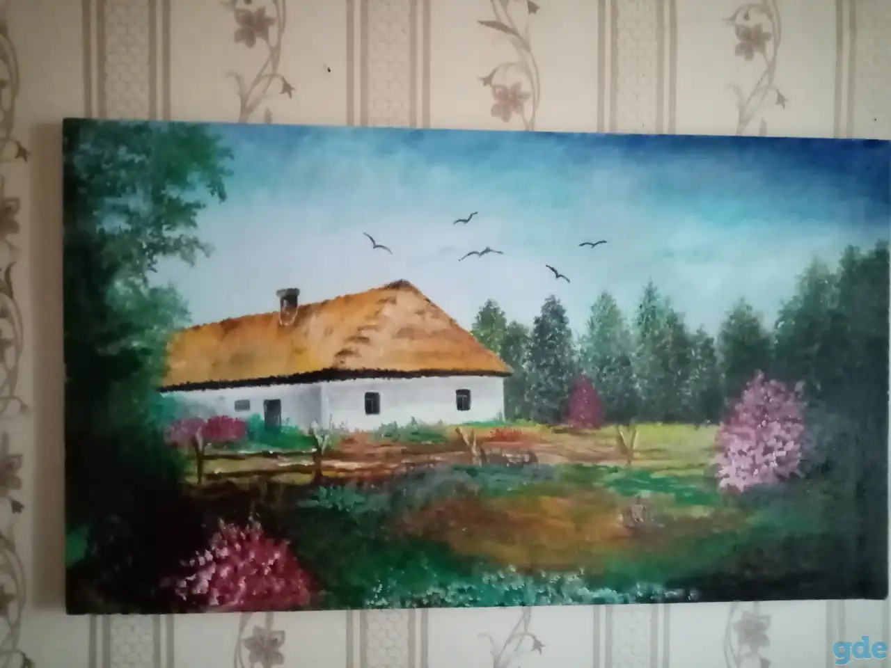 Продам картины маслом на холсте, размеры108/68,87/57,80/57см., фотография 4