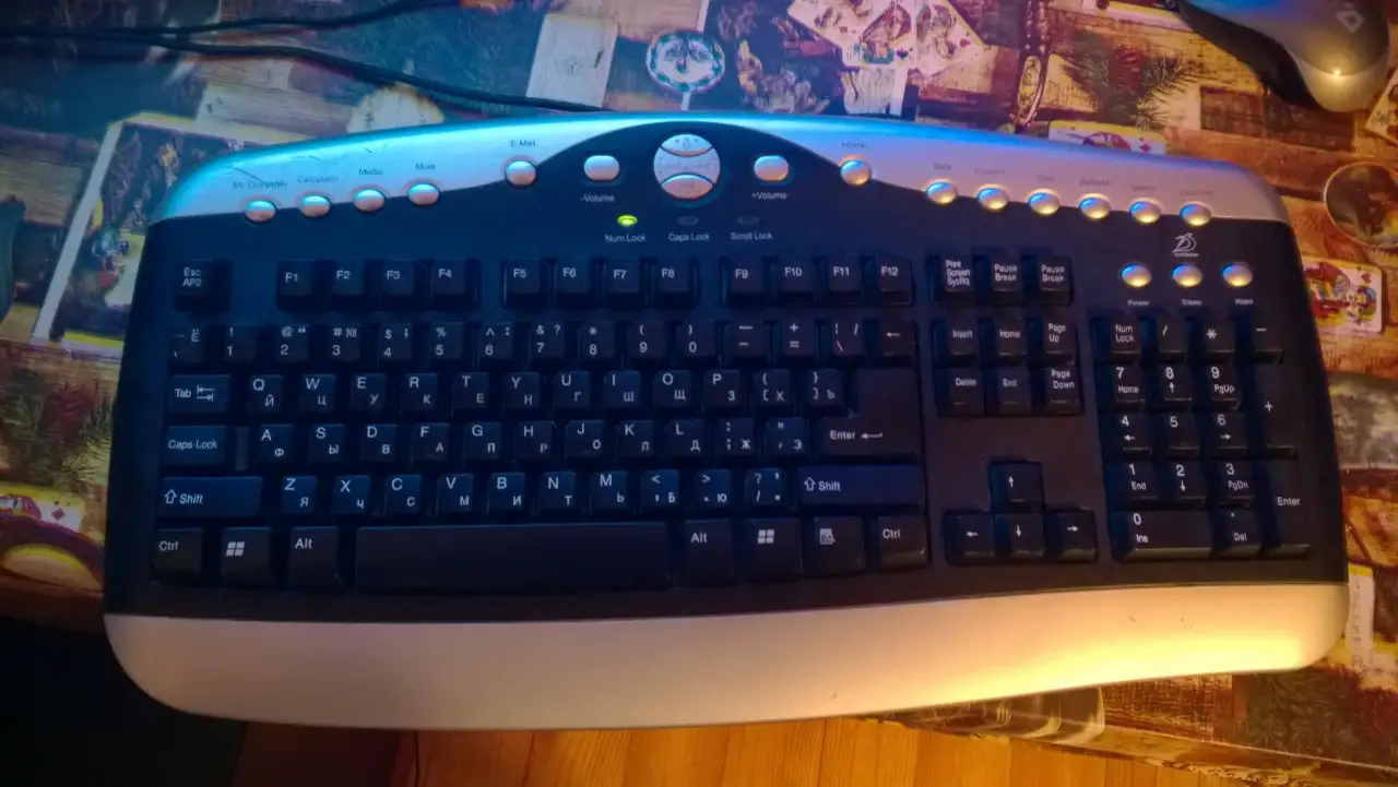 Клавиатура PS2 D-computer KB-8105 Black-Silver PS2 15 р Торг, фотография 1