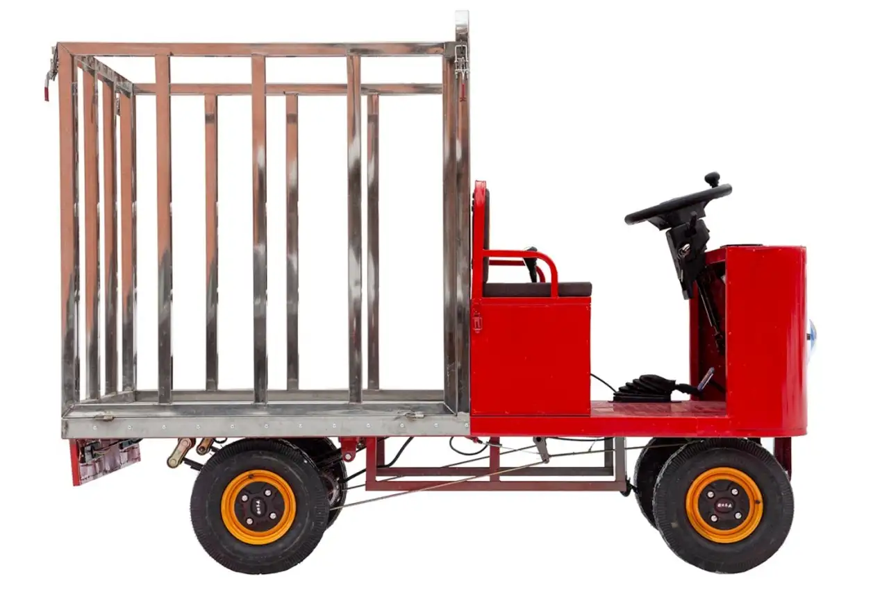 Платформенная тележка электрическая rutrike кара, фотография 7