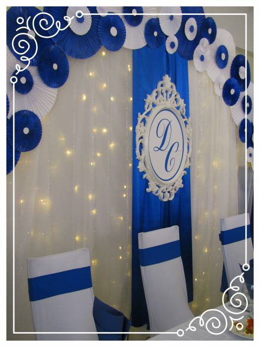 Оформление свадебного зала, свадьбы в Волковыске, фотография 1