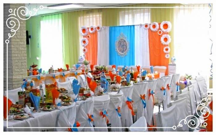 Оформление свадебного зала, свадьбы в Волковыске, фотография 4