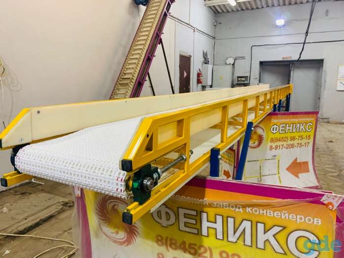 Горизонтальный конвейер с модульной лентой, фотография 2
