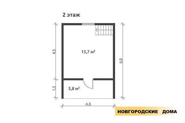 Дом из бруса 6х6, фотография 6