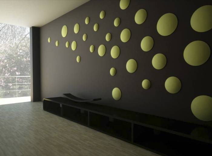 Гипсовая 3D панель «Круги сферические», фотография 1