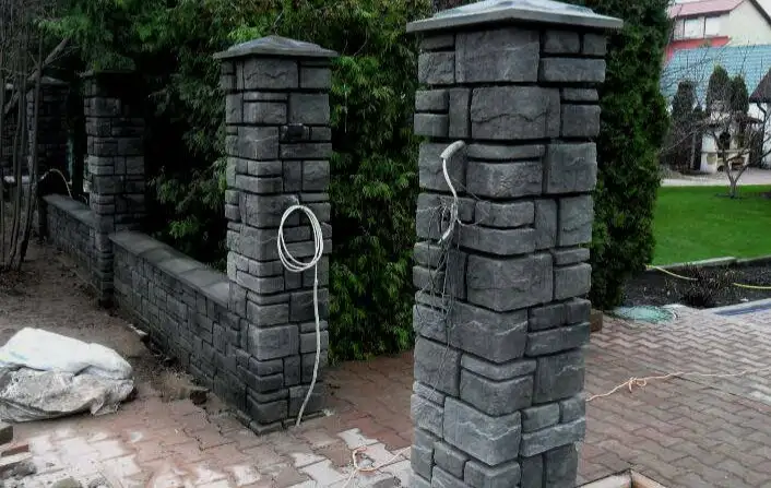 Блоки для забора Античный камень, фотография 4
