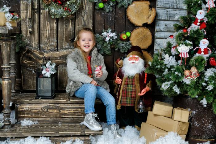 Подарочный сертификат на фотосессию в студии с новогодним декором, фотография 2