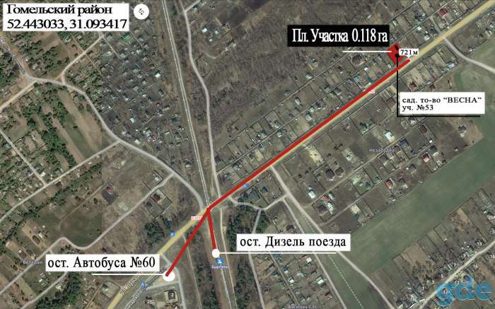 участок с электричеством и садовым домиком, р-он, Улуковский С/С, СТ Весна, п. Будатин,53 (рядом Романовичи, фотография 6