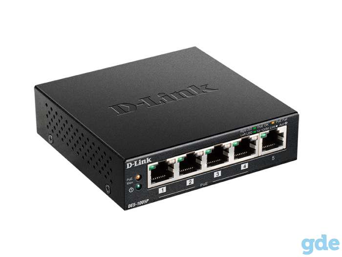 Коммутатор D-Link DES-1005P/B1A POE Распродажа склада., фотография 3