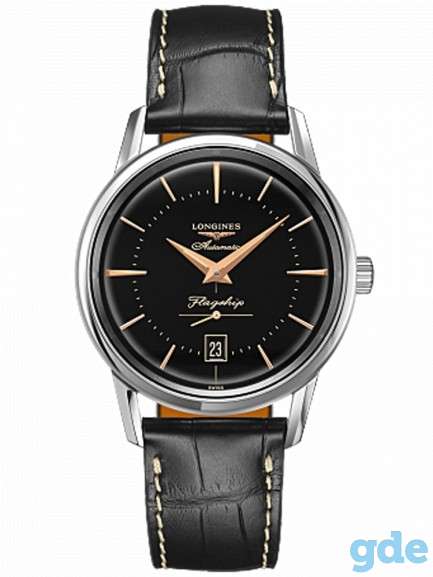 Longines Mens Flagship Heritage Automatic Watch L4.795.3.58.7, фотография 1