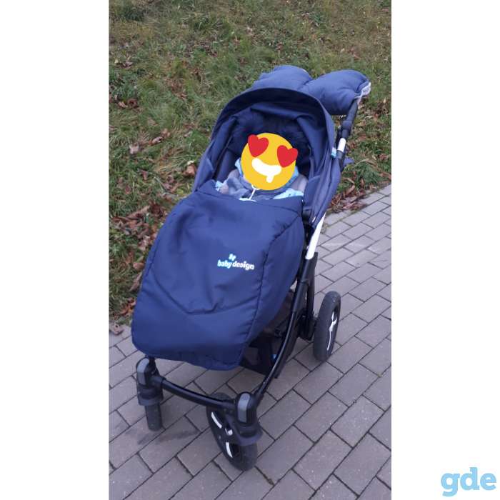 Детская коляска Baby Design Husky 2в1 плюс зимний конверт, фотография 11