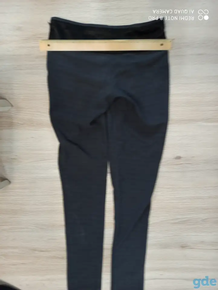 Брюки дамские EXCLUSIVE с оригинальным декором (бант на поясе) размер  42-44/2-5 тёмно-серого цвета., фотография 8