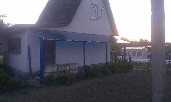 Навесы, козырьки из поликарбоната, летний душ, фотография 6