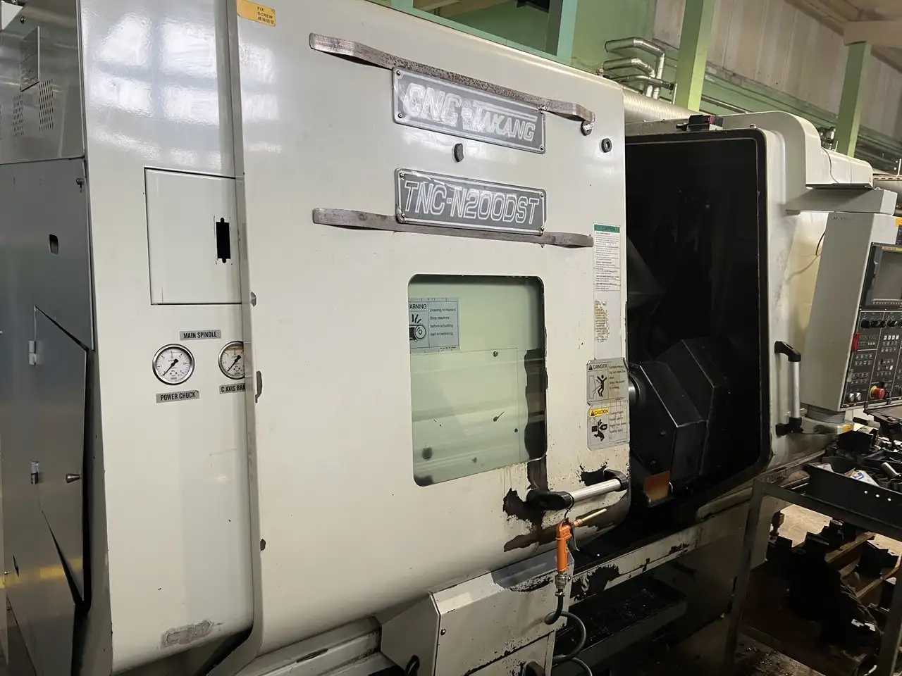 Токарный станок TNC-N200DST с ЧПУ Fanuc (с контршпинделем), фотография 1