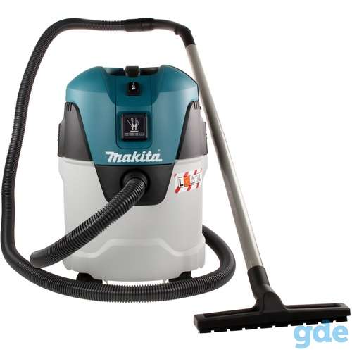 Прокат строительного пылесоса Makita VC2512L с розеткой под электроинструмент, фотография 1