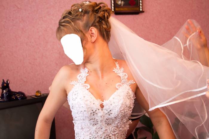 шикарное свадебное платье, фотография 2